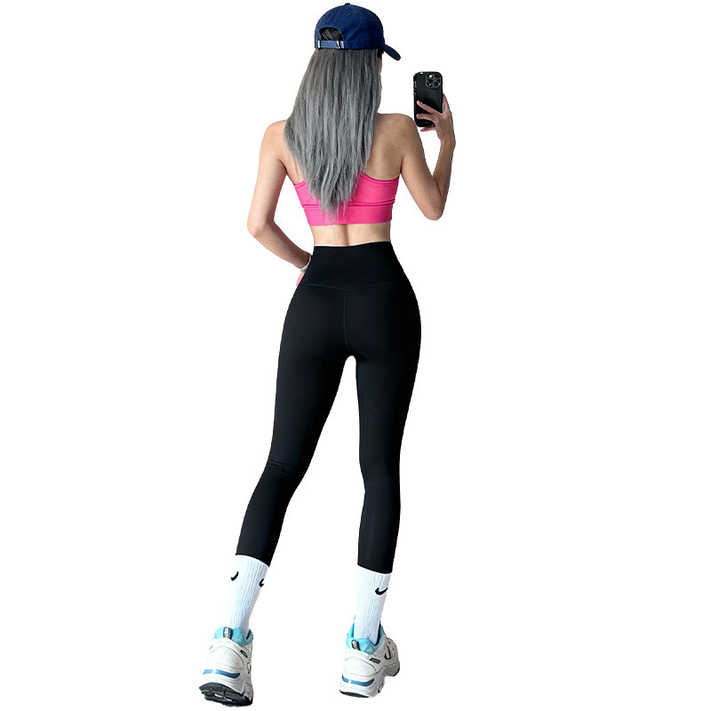[Sẵn sàng] Quần tập yoga khỏa thân lulu Original Factory Cùng phong cách Skinny Sports Fitness Eo ca