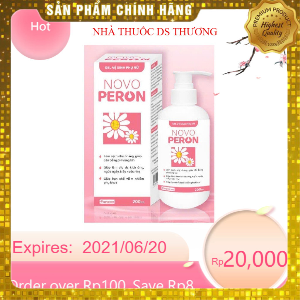 [CHÍNH HÃNG] Dung dịch vệ sinh Novo Peron - Chiết xuất Cúc la mã, Octenidin - Chai 180g.