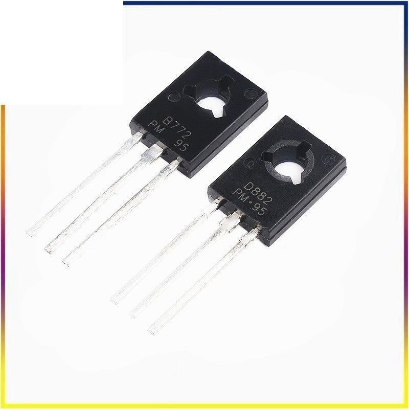 Chính hãng 2SD882 2SB772 B772 D882 3A / 40V Power Triode In-Line TO-