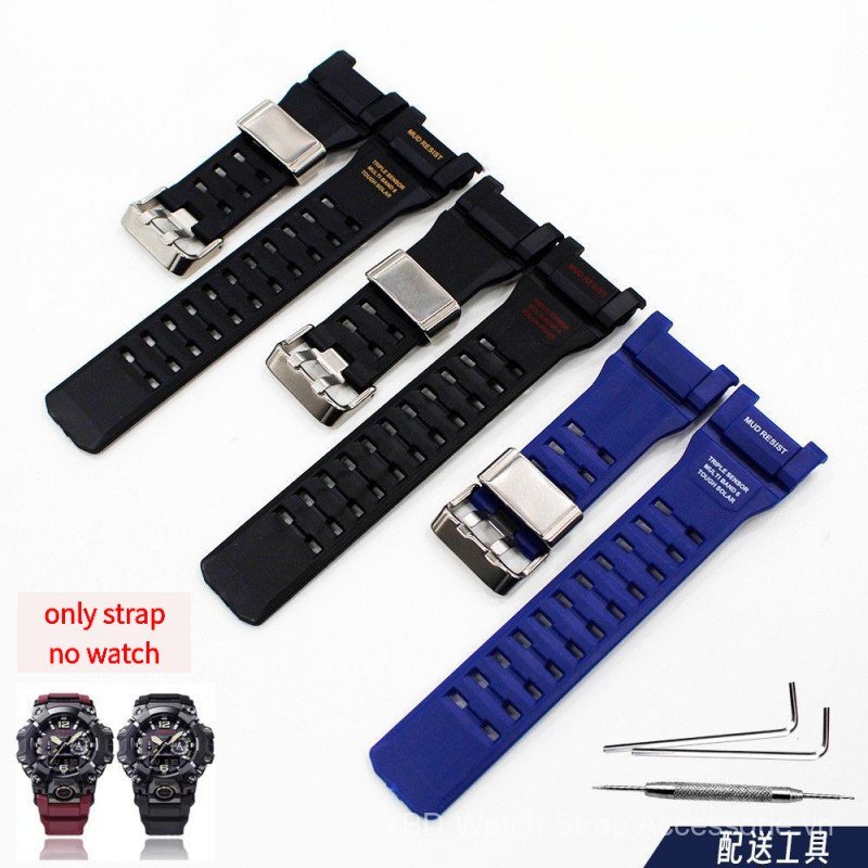 5713 Dây đeo đồng hồ bằng nhựa có vòng thép không gỉ Dây thay thế bền chống nước cho đồng hồ nam Ca-