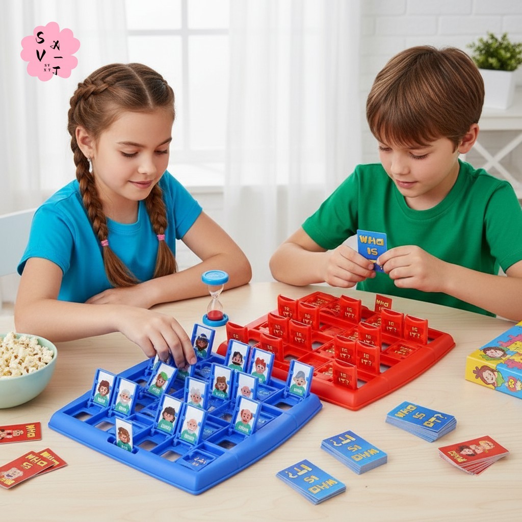 Kids Guess Who Board Game Đồ chơi giáo dục tư duy Logic cho lớp học dự tiệc gia đình