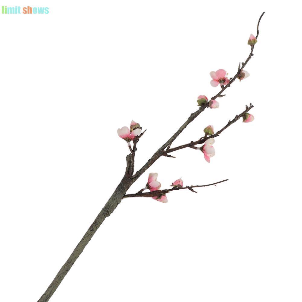 GIỚI HẠN SHOWS Plum Bossom Nhánh Trang Trí Đám Cưới Lụa Trang Trí 54cm 1Pc Hoa Nhân Tạo