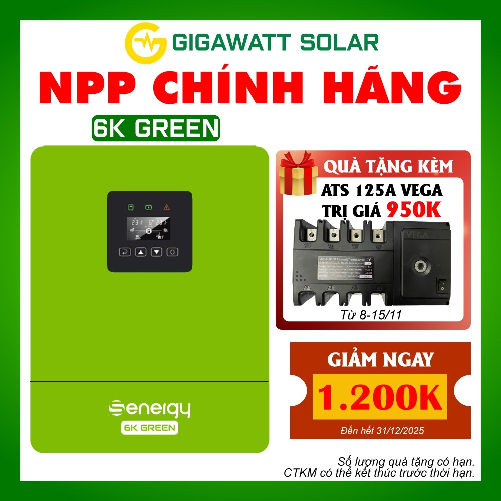 Inverter Hybrid Senergy 6kW SE 6K GREEN