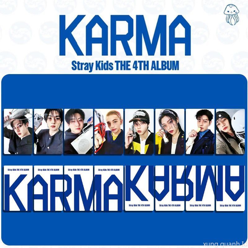 STRAYKIDS KARMA Mini Photocard hai mặt Hyunjin Felix