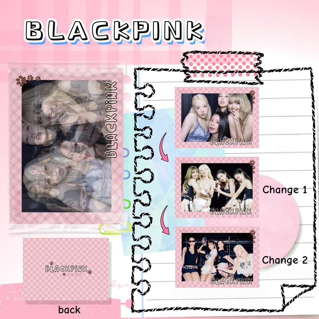 1-10 Chiếc BP ROSE LISA JISOO JENNIE Raster Thẻ Lomo Cards ZEN SERIF JUMP DEADLINE Packfilm Bưu Thiế