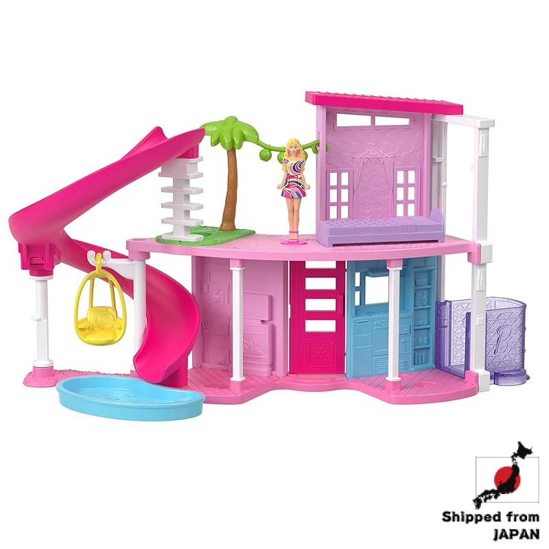 Bộ Đồ Chơi Nhà Barbie Mini Barbie Land Với Búp Bê Micro【Giao hàng nhanh từ Nhật Bản】