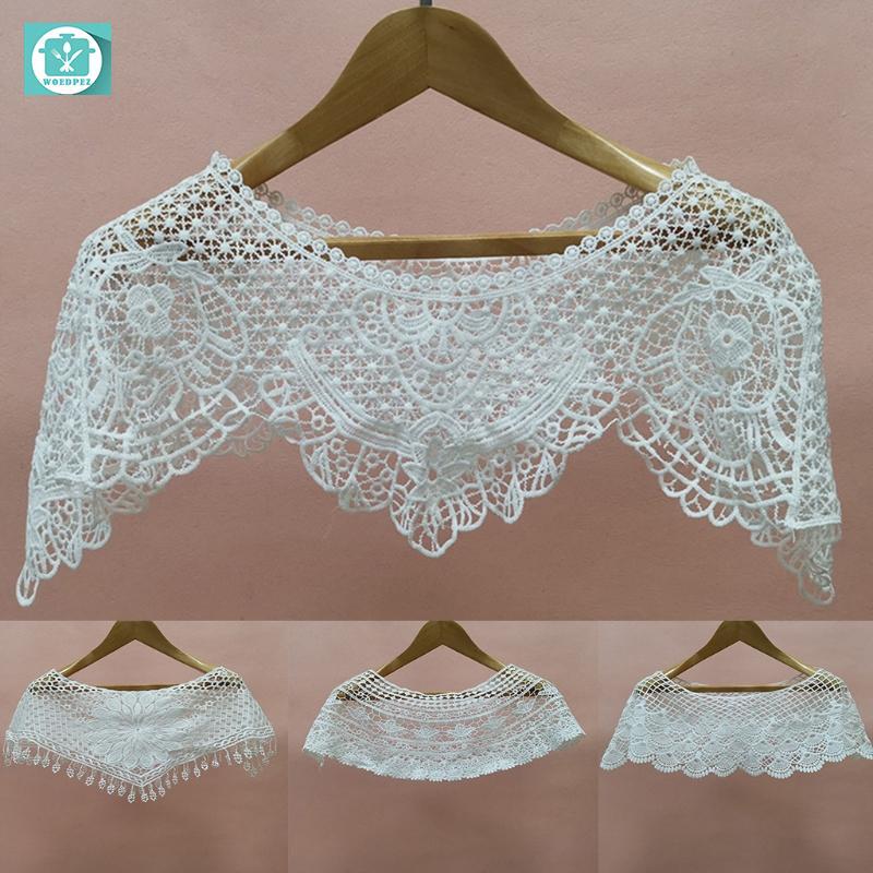 Woedpez Nữ Ngọt Ren Chống Nắng Khăn Choàng Quấn Hoa Cưới Shrug Bolero Cape