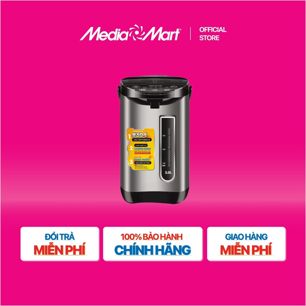 [MEDIAMART] - Bình thủy điện tử Roler RTP-1111 - FREESHIP,Bảo hànhchínhhãng