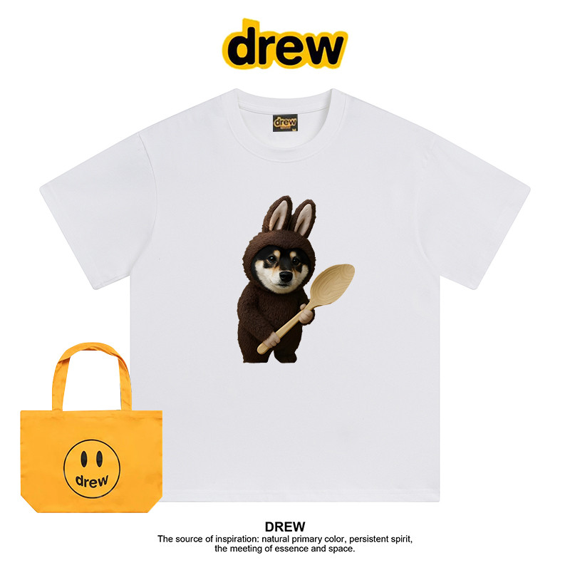 Drew - Áo Thun Ngắn Tay Nam Nữ Phong Cách Mỹ, Thiết Kế Giống Labrador Retriever, Perfect Couple Outf