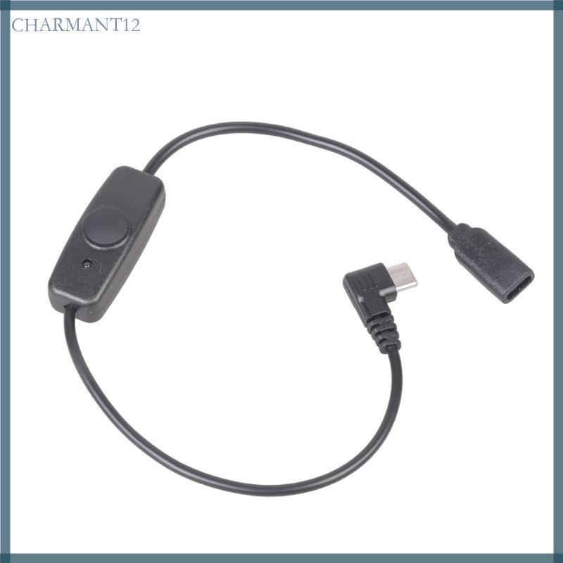 Char Switching Control Type C Cable Extension Thiết kế góc cạnh cho điện thoại Máy tính bảng Quạt