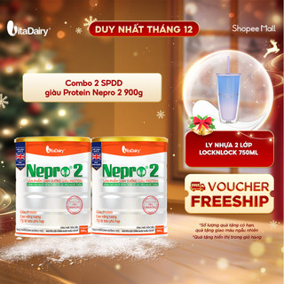  Combo 2 Sữa bột Nepro 2 900g dành cho người bệnh thận - VitaDairy 