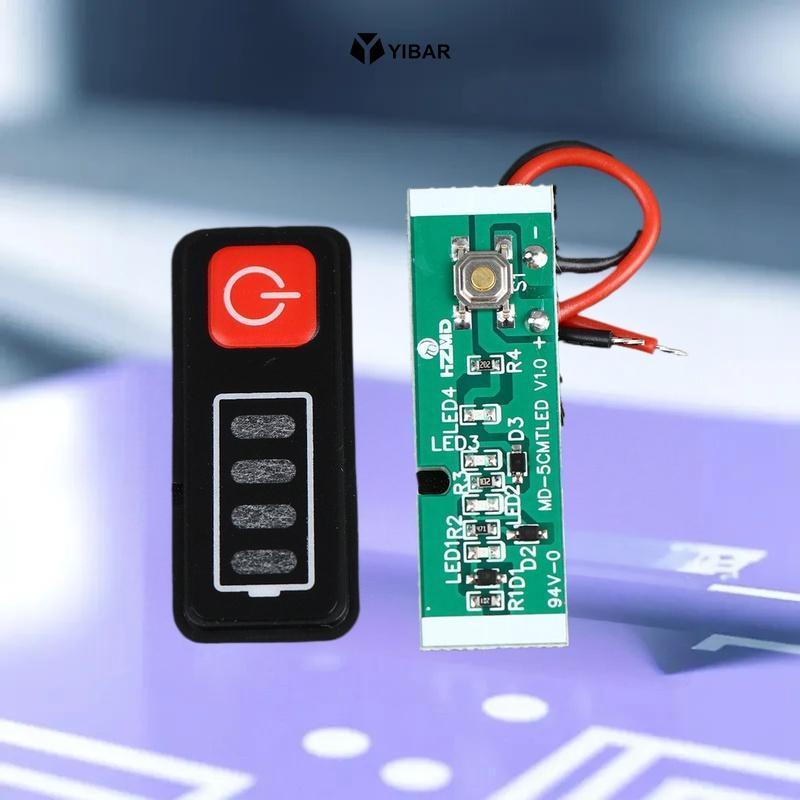 YIBAR 1 / 3 / 5 Cái 5S 18V 21V Li-Battery Màn Hình Hiển Thị Điện Bảng Hiển Thị LED Máy Khoan Điện Tu