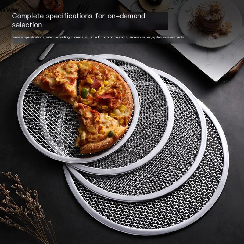 OOO 8-13 inch tái sử dụng không dính bánh pizza Màn hình Pan Hợp kim nhôm Net bakeware uuu