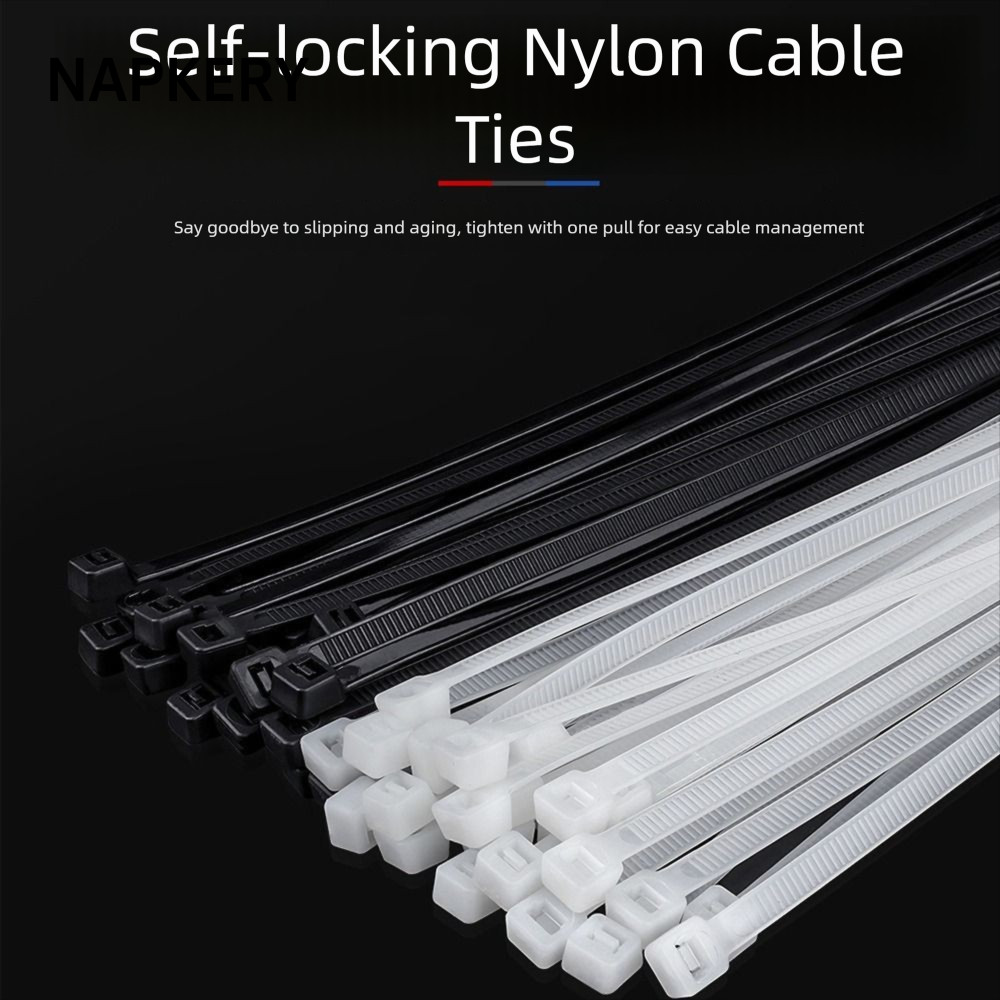 NAPKERY Nylon Cable Tie Buckle, Nylon Buckle Cable Tie Retainer Heavy Duty Nylon Zip Ties, Công cụ b