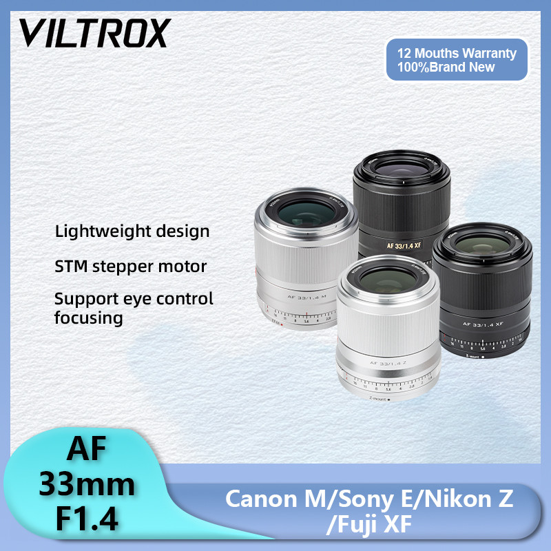 Viltrox 33mm F1.4 APS-C AF Tự Động Lấy Nét Khẩu Độ Lớn Ống Kính Lấy Nét Cố Định Cho Canon EF-M Nikon