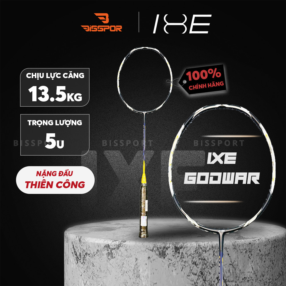 Vợt Cầu Lông IXE Godwar Chính Hãng - 4U Thiên Công - Đầu Nặng - Đập Cầu Uy Lực, Phản Tạt Vẫn Linh Ho