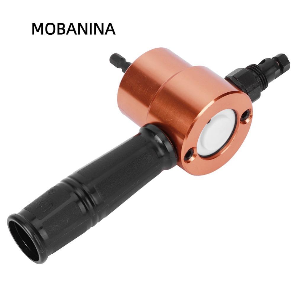 MOBANINA Tấm kim loại Nibbler, Bộ phận cờ lê màu cam Máy cắt hai đầu, Tấm kim loại bền Đầu đôi Nibbl