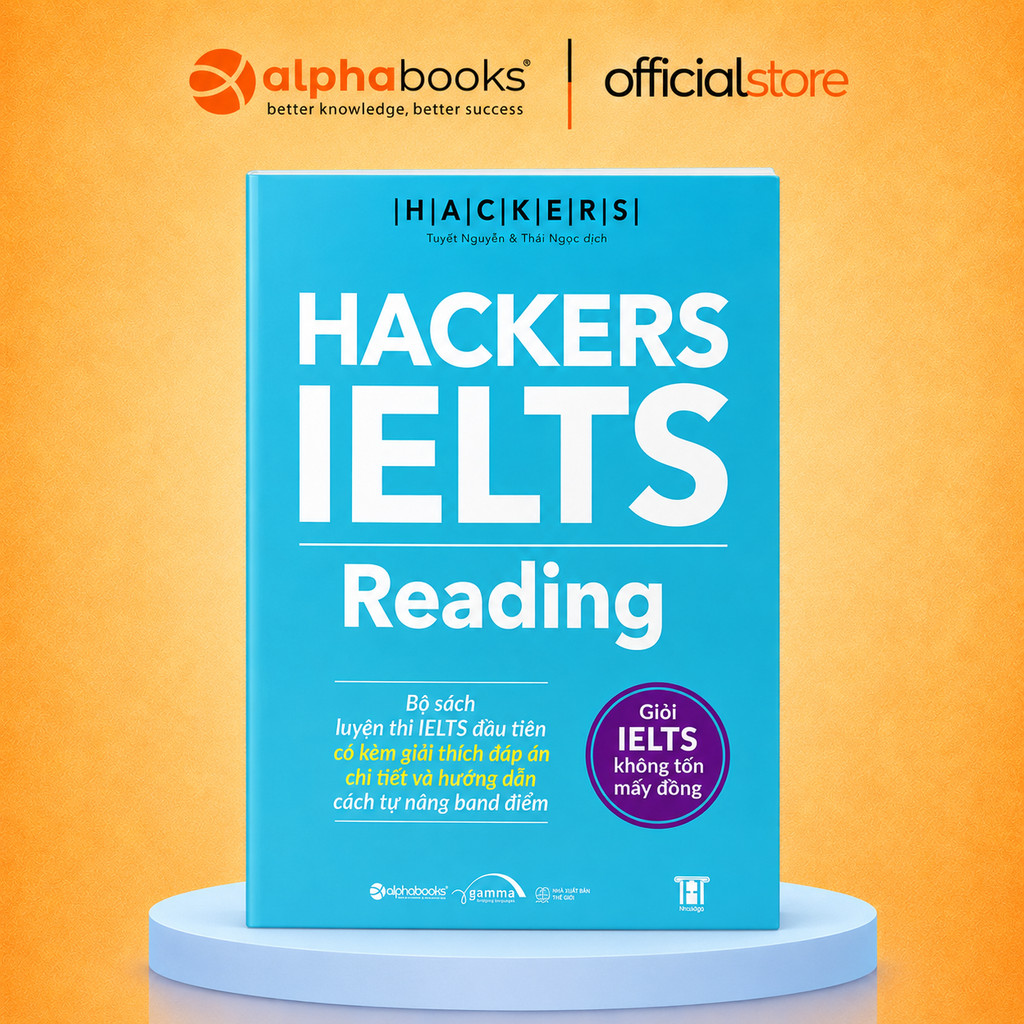 Sách - Hackers IELTS Reading - Luyện Thi IELTS Reading Band 3.0-6.0+ kèm lời giải chi tiết (Gamma)