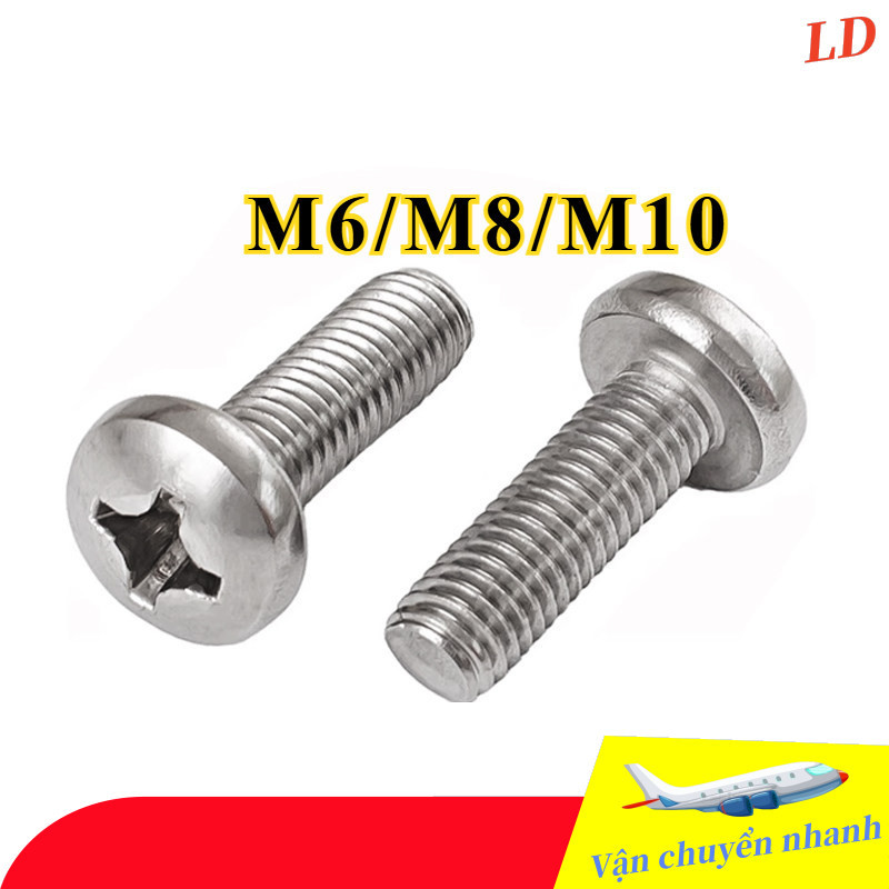 [ZHX-WJ-1] Ốc Bake Đầu Tròn Ốc Vít  inox 304pake đầu tròn Vít PakeĐầu Tròn (Vít Chữ Thập Đầu Tròn)  