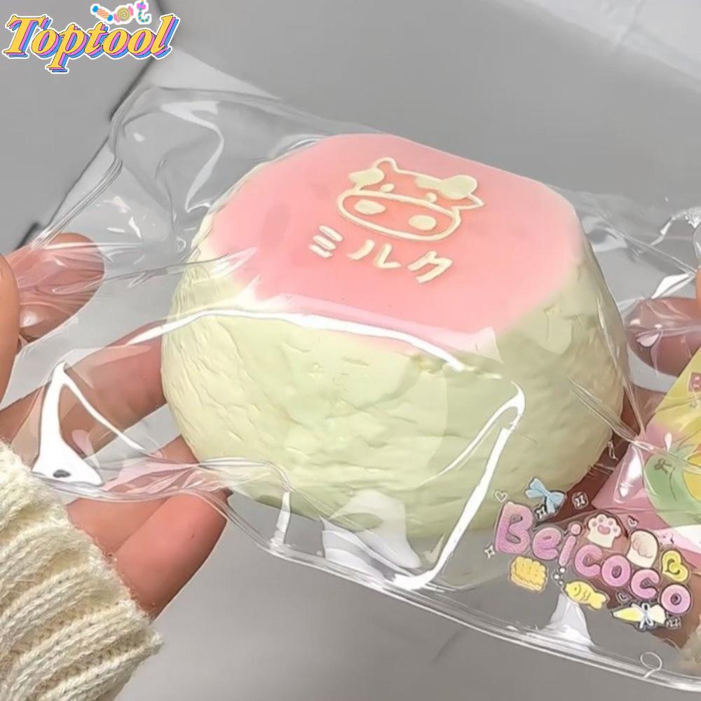 TOPTOOL Squishy tăng chậm, Squishy Squishy Cake Donut, Giảm căng thẳng Squishes Fidget Đồ chơi Bánh 