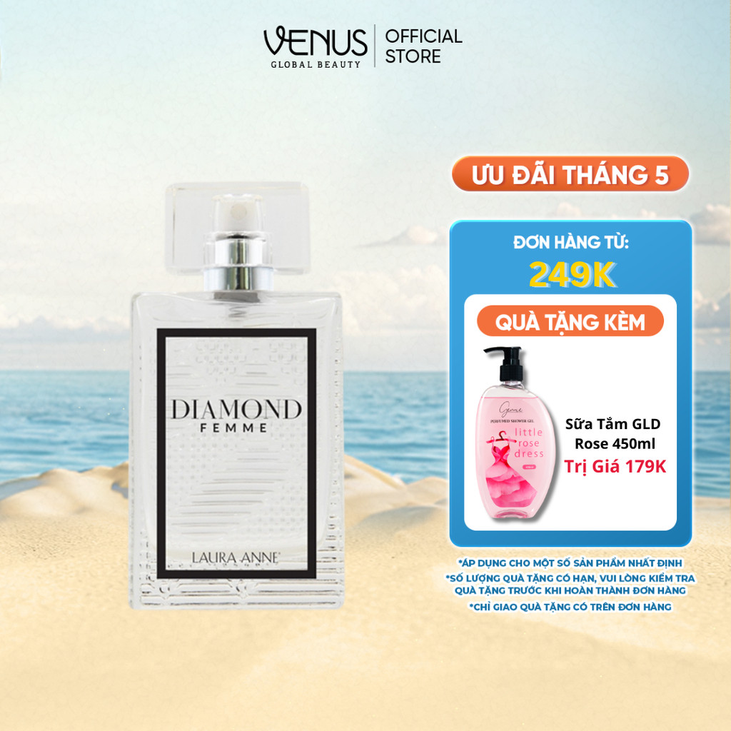 [MUA 1 TẶNG 1] Nước Hoa Nữ Diamond Femme hương sang trọng, quyến rũ 45ml