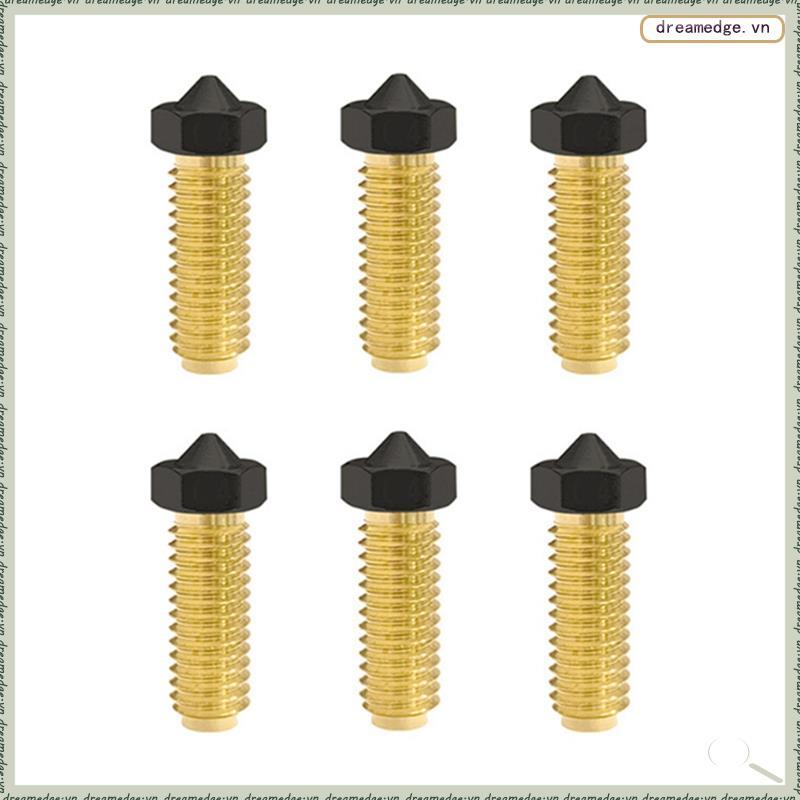 [dreamedge] Vòi phun cho 2 / K2 Neo / Kobr 2 Max- 6 chiếc Bộ vòi phun nóng cấp phủ để in PETG mà khô