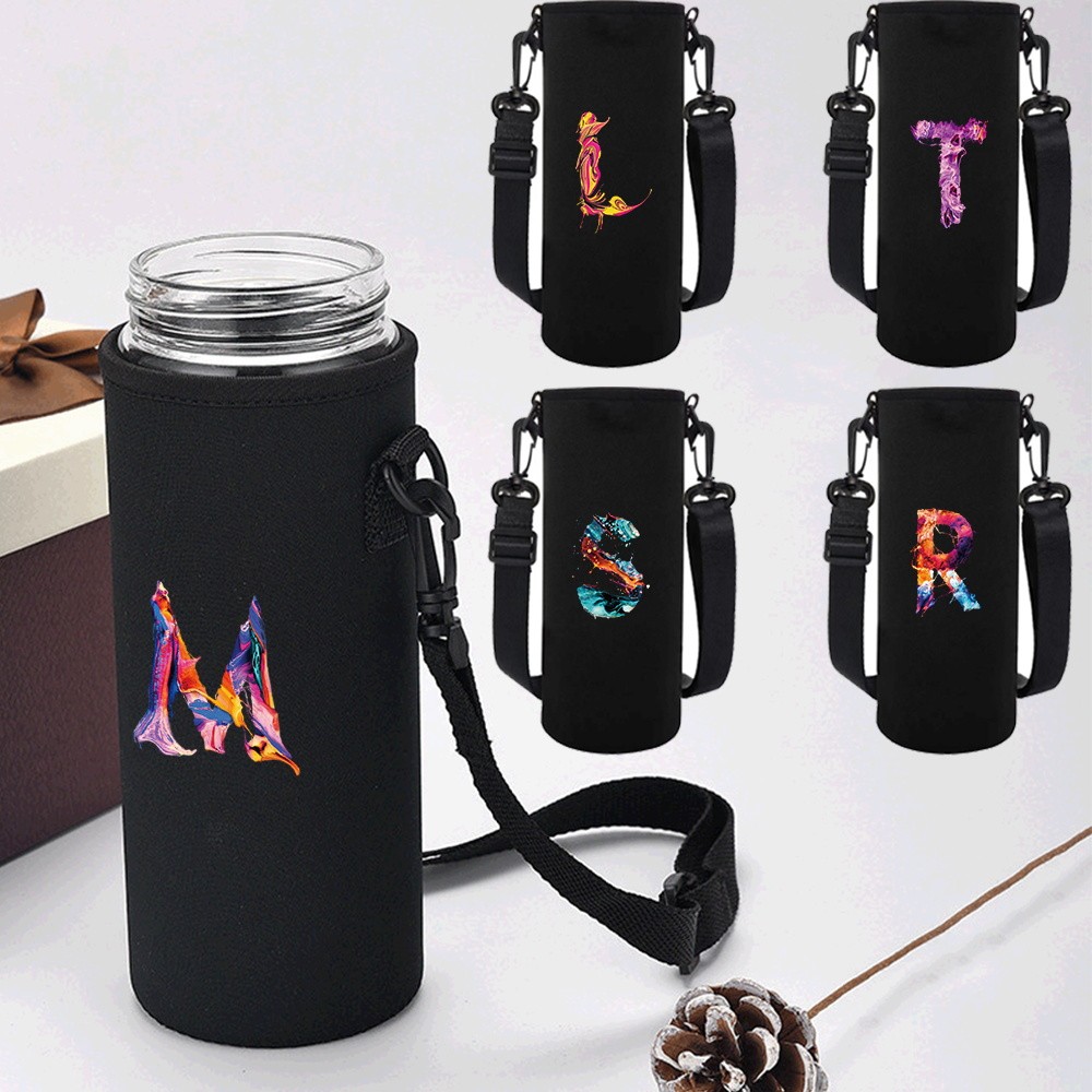 New Water Bottle Protective Case - Classic Black Water Bottle Case - Paint Series Product Capacity 5