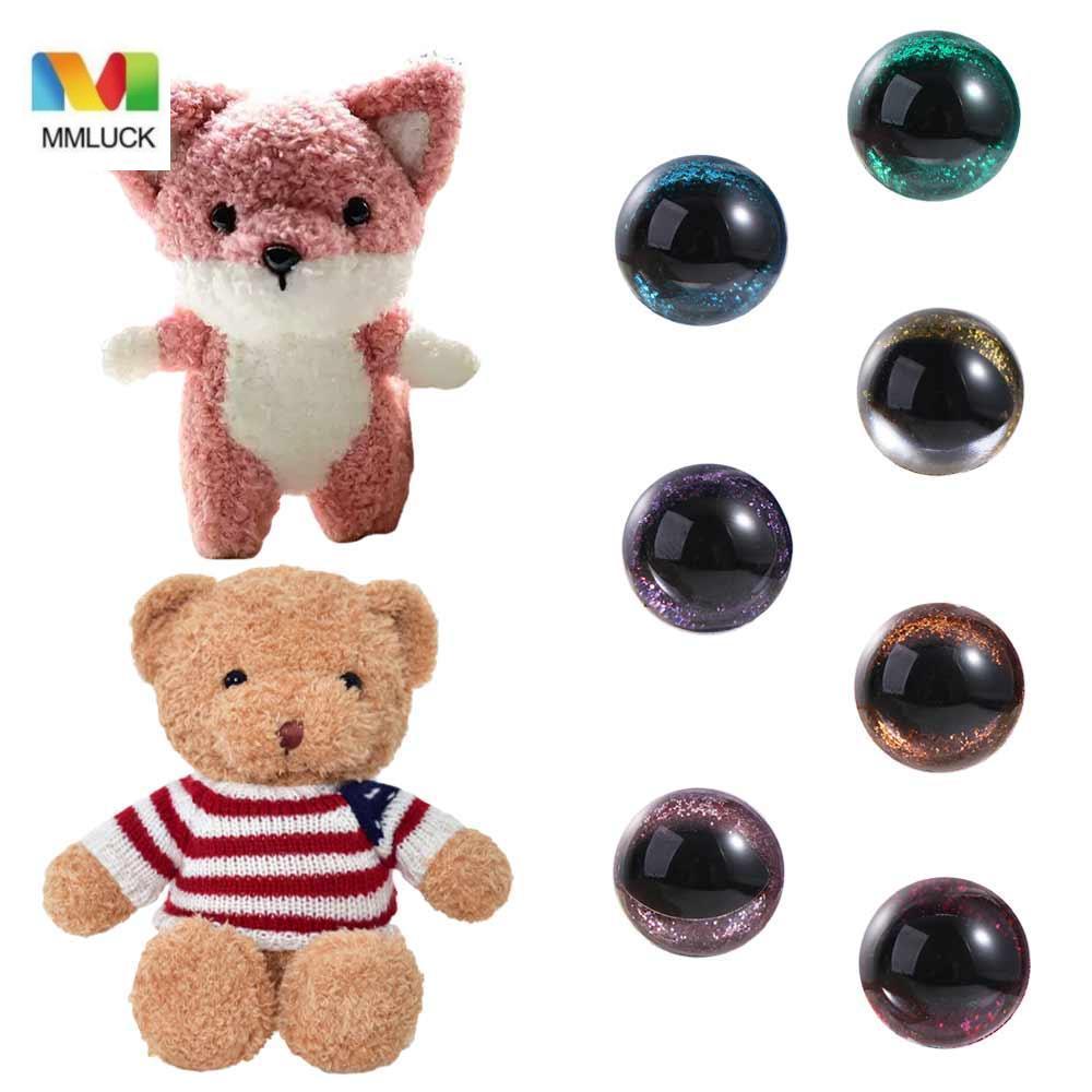 MMLUCK Mắt An Toàn Cho Amigurumi, Mắt Mèo Amigurumi Mắt An Toàn Cho Móc, Phụ Kiện Thủ Công 12 Mm 3D 