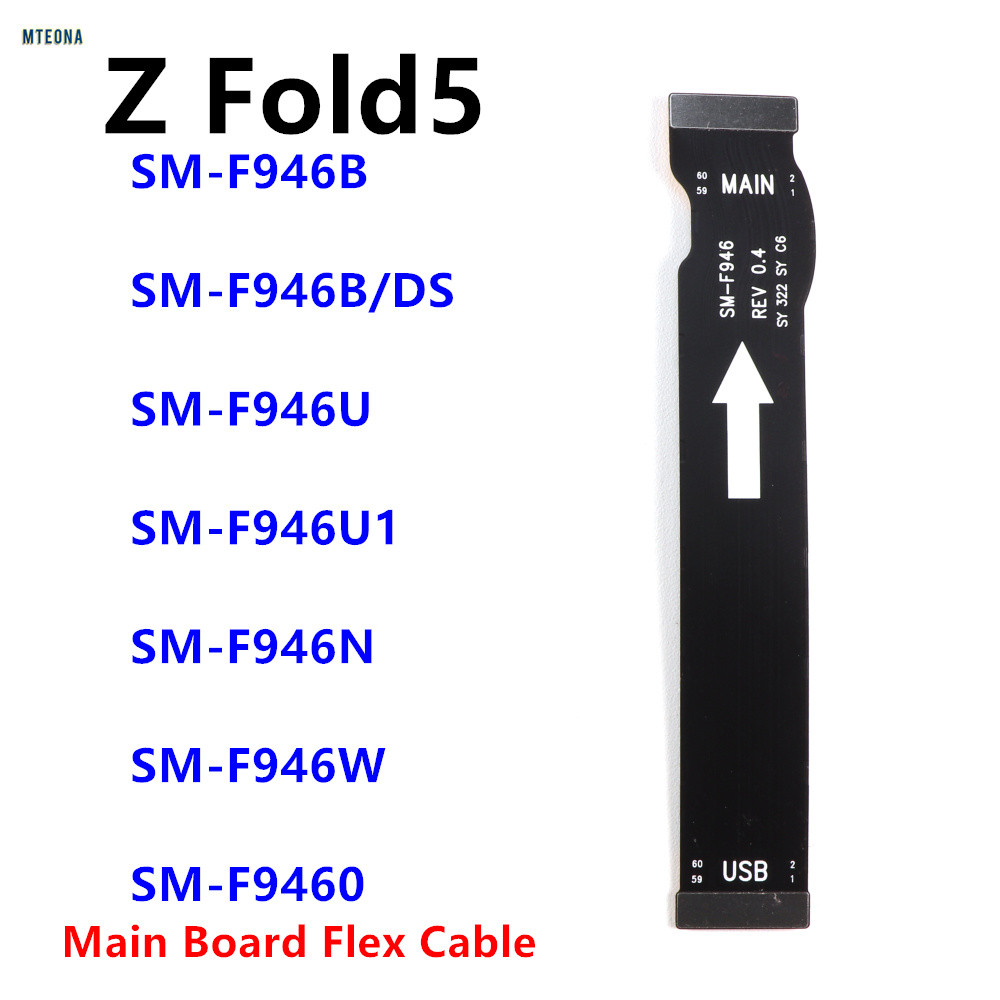 Dành Cho Samsung Galaxy Z Fold5 SM-F946B F946N F946U F946 Bảng Chính Bo Mạch Chủ Kết Nối Cáp Mềm Tha