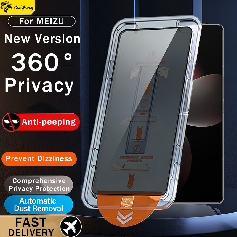 Kính Tự động Cài đặt  Kính cường lực riêng tư Cho Meizu 21 20 Lucky 08 Note 16 Pro 4G 5G 2025
