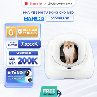  TẶNG CAMERA C231 - Máy Dọn Phân Cho Mèo Tự Động CATLINK SE - SE Lite |Khử mùi hiệu quả-Cảm biến an toàn 