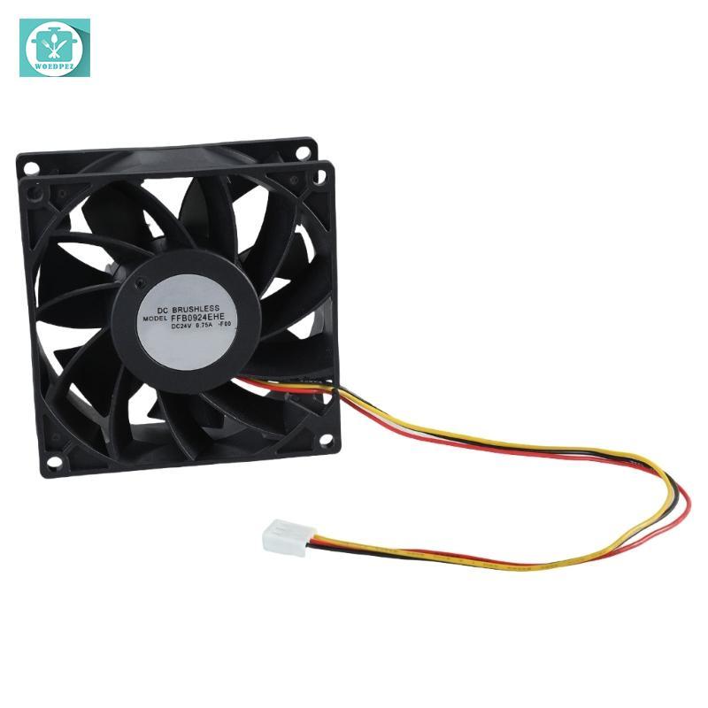 Quạt làm mát Woedpez 24V 9x9cm FFB0924EHE 4800RPM Có báo động giám sát nhiệt độ