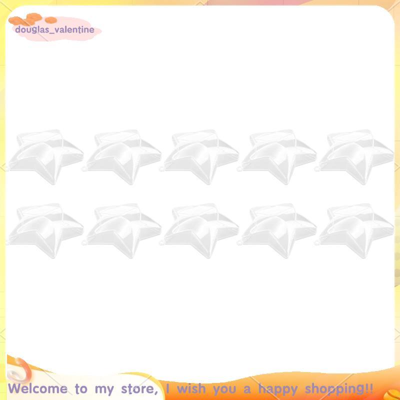 10 Bộ 80mm DIY Bóng Lấp Đầy Đồ Trang Trí Bằng Nhựa Trong Suốt Quả Bóng Trang Trí Cây Giáng Sinh Đồ D