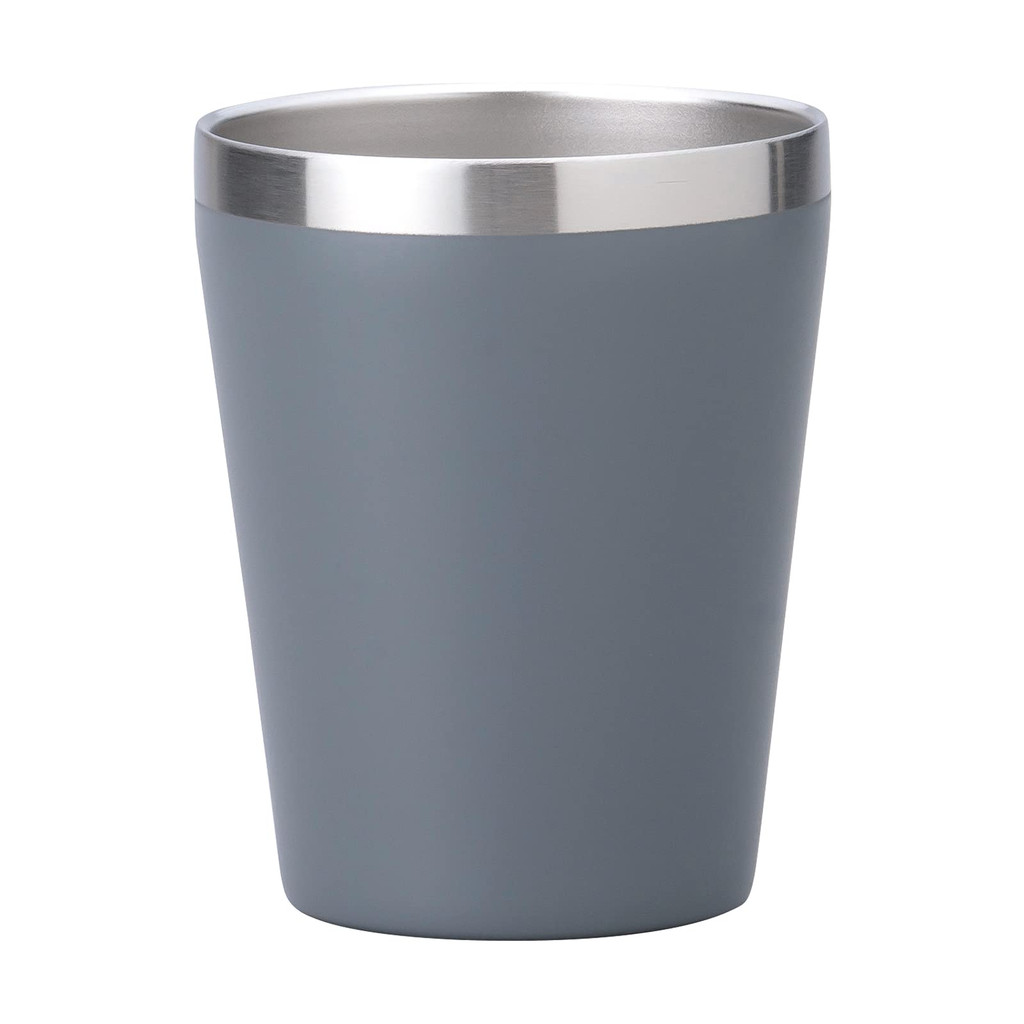 Cốc giữ nhiệt inox chân không Ogura 360ml, cách nhiệt hai lớp, màu xám mờ.