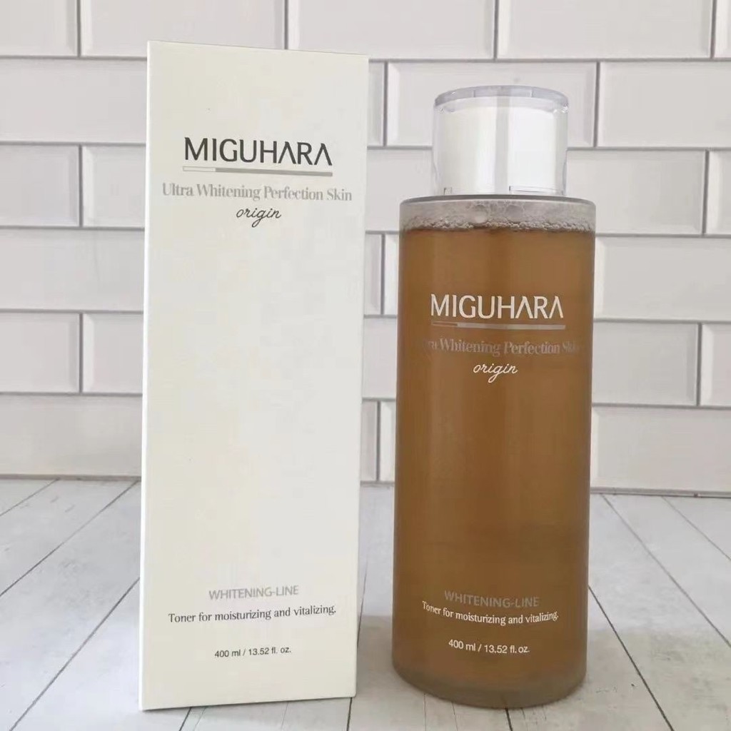 Bán chạy#韩国/ MIGUHARA Miguha Lotion 400ml Lada Water Amide Dưỡng ẩm làm sáng da Toner Wet Pack day