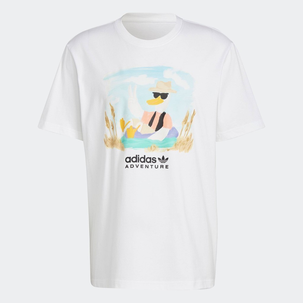 adidas Lifestyle adidas Adventure Graphic Tee Men White HZ1145