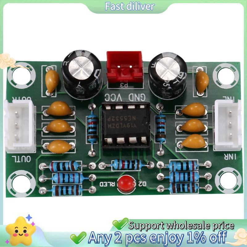 Mini Preamp Op Amp Module Khuếch Đại Kênh Kép NE5532 Preamplifier Tone Board 5 Lần Điện Áp Rộng 12-3