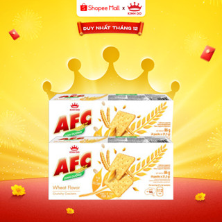   VC 15%  Bánh Cracker Dinh Dưỡng AFC Vị Lúa Mì Combo 2 Hộp X 172G - LIVE 