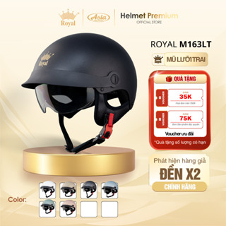  Mũ Bảo Hiểm Nữa Đầu Royal M163LT - Thời Trang Nam Nữ Lưỡi Trai Và Kính Âm Bảo Hành 12 Tháng 