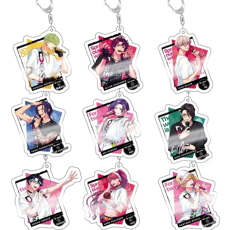 Móc khóa Paradox Live Hajun Sugasano Allen Sugasano mica acrylic phụ kiện anime trang trí túi xách q