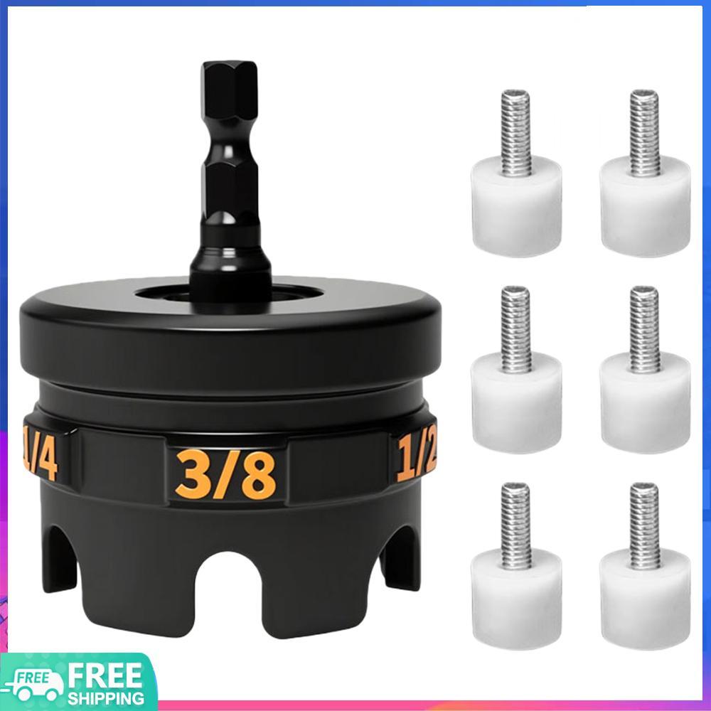 Chiếu sáng♨ Hex-Shank Nuts Driver Extractor Threaded Rod Nuts Runner cho 1 / 4in 3 / 8in 1 / 2in Tha