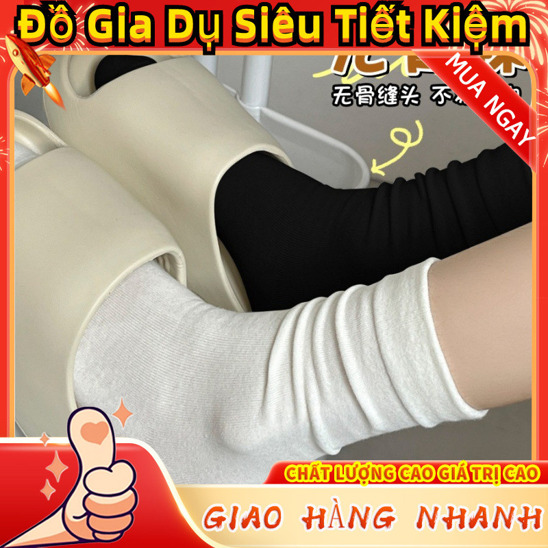 Tất Nữ Nữ Mùa Xuân Hè Mỏng Tất Giữa Ống Tất Phong Cách Nhật Bản Rời Miệng Confine Tất Cọc Tất Tất Tấ