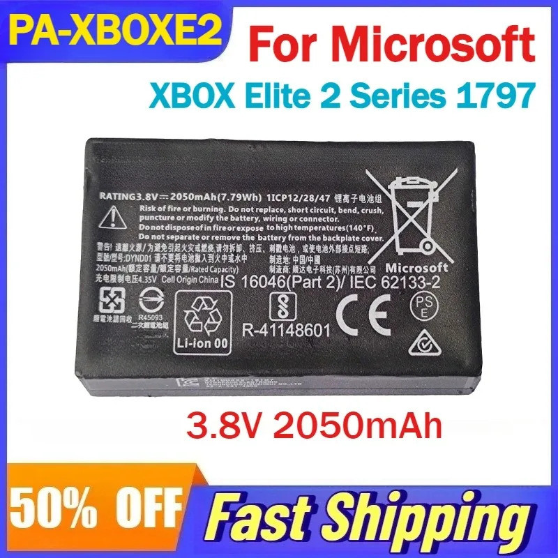 3.8V 2050mAh PA-XBOXE2 Pin Cho Microsoft XBOX Elite 2 Series 1797 Bộ Điều Khiển Trò Chơi Pin DYND01 
