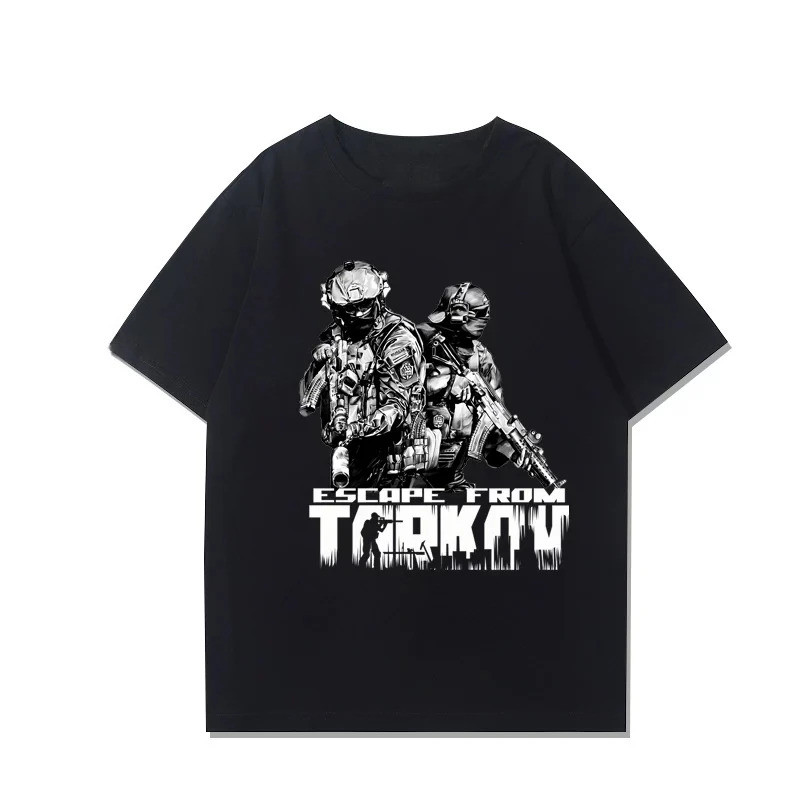 Áo thun họa tiết Escape from Tarkov Cotton 1 tay ngắn cổ tròn Thích hợp cho cả nam và nữ (Size S – 5