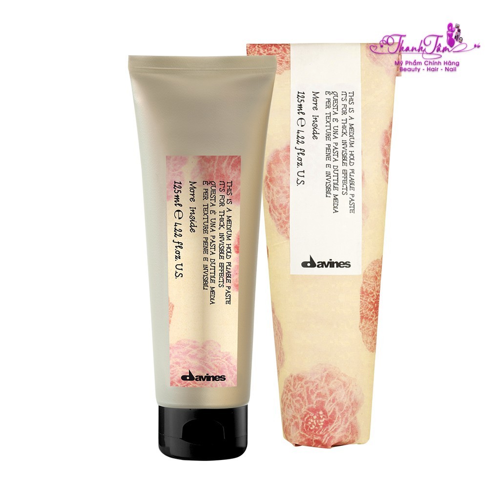 Kem đặc giữ nếp cứng và trung bình Medium Hold Pliable Paste Davines 125ml .TT