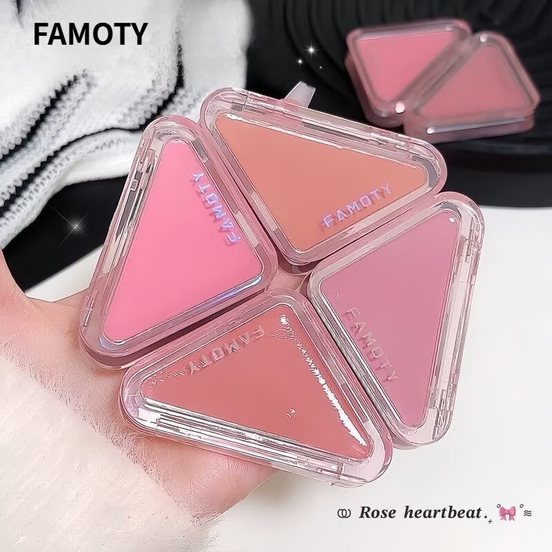 FAMOTY Kem má hồng làm sángTrang điểm khỏa thân tự nhiên Ba chiều