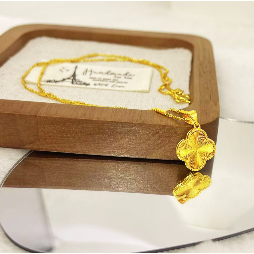 2026 bán chạy nhất -Cali 14k Mạ Vàng Mini Clover Vòng Cổ Shop Callie