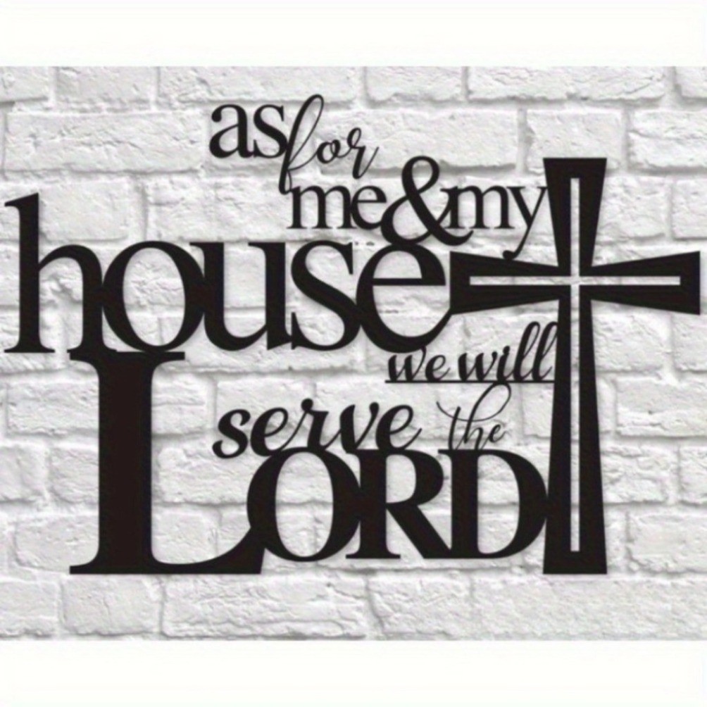 HELLOYOUNG Rustic Farmhouse Christian Bible Verse Wall Decor Sign