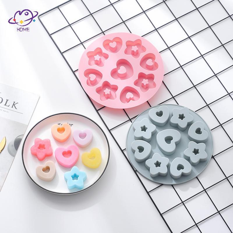 {maysuper} Multicavity Heart Little Star Biscuit Dụng cụ làm bánh Twinkle Star Chocolate Muse Bánh K