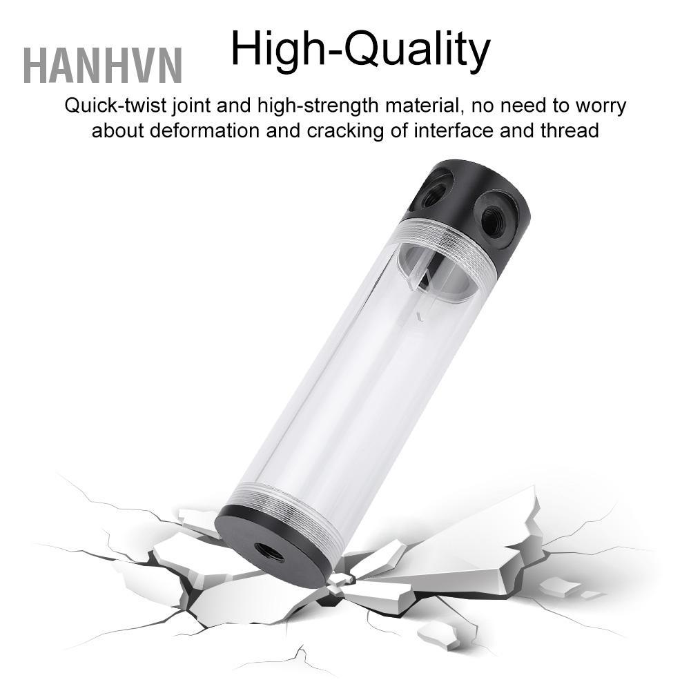 Hanhvn Jiaocha Đường kính 50mm G1/4 Chủ đề DIY Xi lanh cực dài làm mát bằng nước để làm mát máy tính